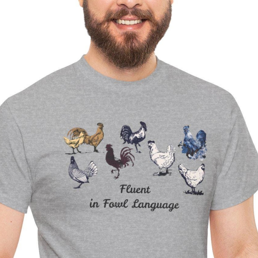 Funny Chicken T-shirt Fowl Language Pun tee Funny gift